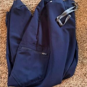 Figs large navy jogger